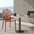Kd Americana Modern Cornelia Dining Chair, Solid Orange KD3034441